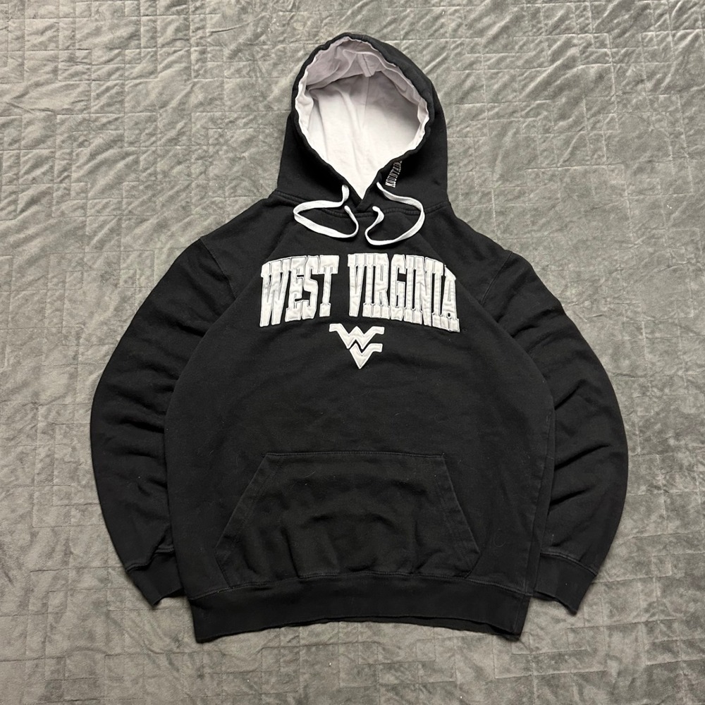 Vintage Y2K West Virginia‎ University Embroidered College Spell Out Hoodie